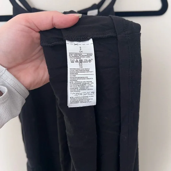 Old Navy High-Neck Ruffle-Hem Maxi Black Dress - Picture 7 of 7